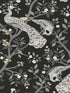 Plume fabric in black and gold color - pattern number BW3802 - by York in the Black and White Resource Library collection