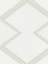 Diamond Twist fabric in white and cream color - pattern number BW3821 - by York in the Black and White Resource Library collection