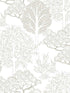 Kimono Trees fabric in metallic color - pattern number BW3851 - by York in the Black and White Resource Library collection