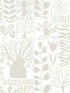 Primitive Trees fabric in white and cream color - pattern number BW3861 - by York in the Black and White Resource Library collection