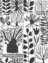 Primitive Trees fabric in black and white color - pattern number BW3862 - by York in the Black and White Resource Library collection
