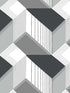 Graphic Geo fabric in black and white color - pattern number BW3882 - by York in the Black and White Resource Library collection