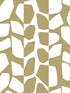 Primitive Vines fabric in gold metallic color - pattern number BW3892 - by York in the Black and White Resource Library collection