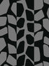 Primitive Vines fabric in black metallic color - pattern number BW3894 - by York in the Black and White Resource Library collection