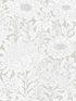Wood Block Blooms fabric in taupe and silver color - pattern number BW3922 - by York in the Black and White Resource Library collection