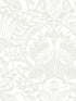 Egret Damask wallpaper in white and cream color - pattern number BW3932 - by York in the Black and White Resource Library collection