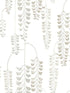 Deco Wisteria wallpaper in white and cream color - pattern number BW3942 - by York in the Black and White Resource Library collection