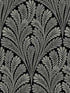 Shell Damask wallpaper in black color - pattern number BW3951 - by York in the Black and White Resource Library collection