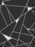 Prismatic fabric in black and silver color - pattern number BW3985 - by York in the Black and White Resource Library collection