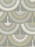 Feather and Fringe fabric in grey color - pattern number BO6645 - by Antonina Vella in the Boho Luxe collection