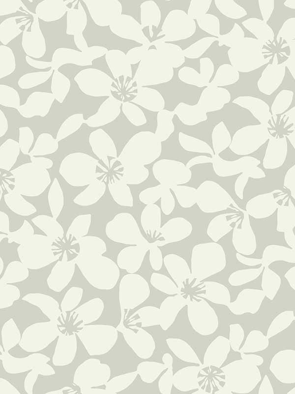 Free Spirit wallpaper in grey color - pattern number BO6682 - by Antonina Vella in the Boho Luxe collection