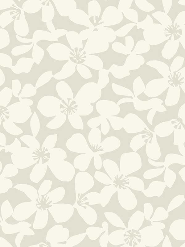 Free Spirit wallpaper in pearl color - pattern number BO6683 - by Antonina Vella in the Boho Luxe collection