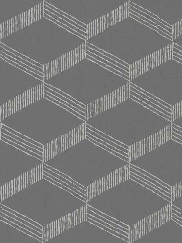 Palisades Paperweave wallpaper in grey and white color - pattern number BO6722 - by Antonina Vella in the Boho Luxe collection