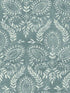 Laurel Damask wallpaper in teal color - pattern number BO6735 - by Antonina Vella in the Boho Luxe collection
