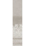 Henna mural in white and grey color - pattern number BO6742M - by Antonina Vella in the Boho Luxe collection