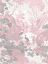 Eden Crane Lagoon fabric in pink color - pattern number M1676 - by Brewster in the Archive Collection collection