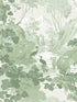 Eden Crane Lagoon fabric in sage color - pattern number M1679 - by Brewster in the Archive Collection collection