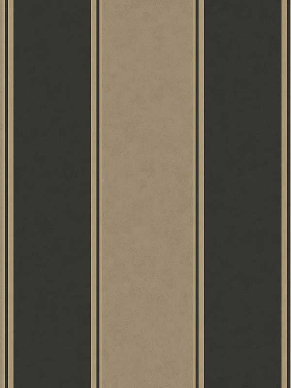 Rydia Stripe wallpaper in black color - pattern number M1707 - by Brewster in the Archive Collection collection