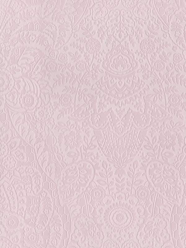 Maris Flocked Damask fabric in pink color - pattern number 2973-87368 - by A Street Prints in the Daylight collection
