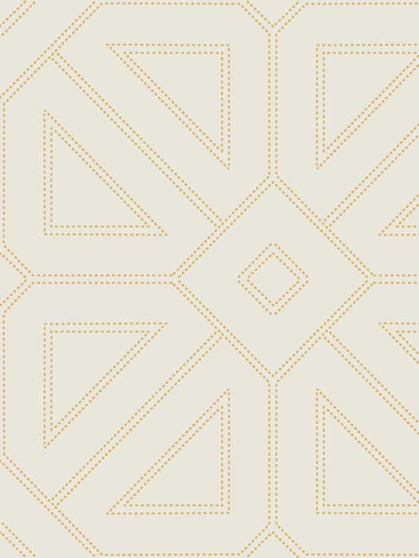 Voltaire Beaded Geometric fabric in gold color - pattern number 2973-87370 - by A Street Prints in the Daylight collection