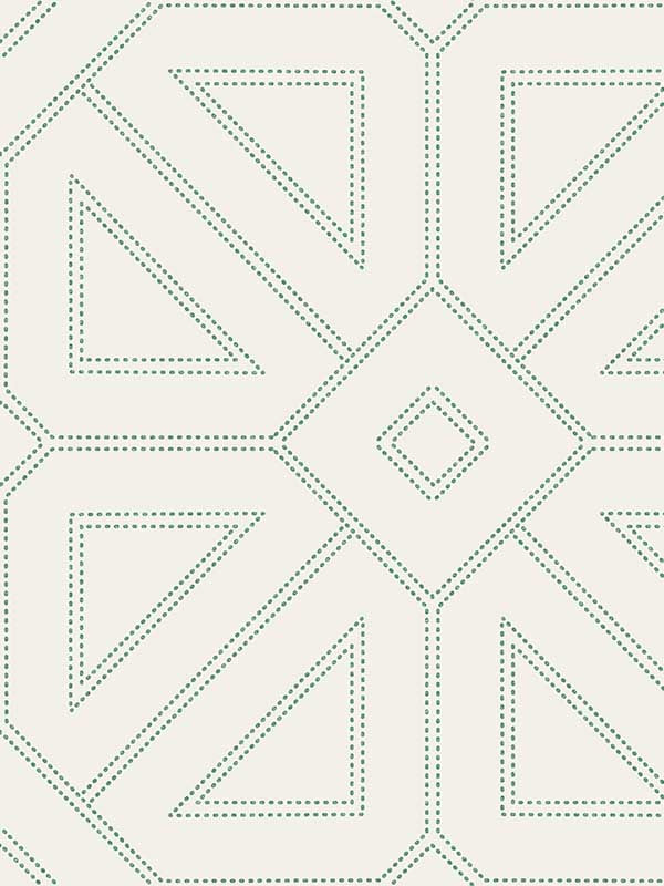Voltaire Beaded Geometric fabric in green color - pattern number 2973-87373 - by A Street Prints in the Daylight collection