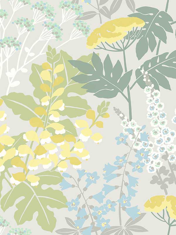 Brie Forest Flowers fabric in pastel color - pattern number 2973-90009 - by A Street Prints in the Daylight collection