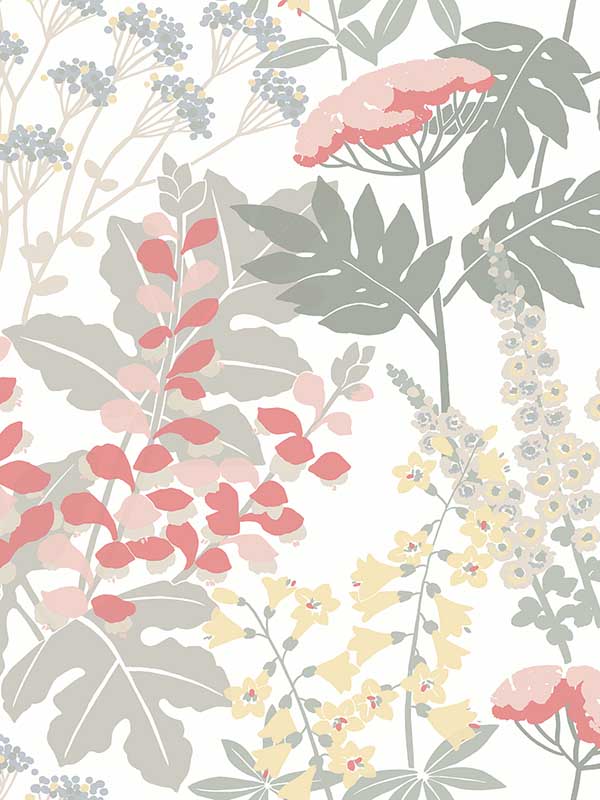 Brie Forest Flowers fabric in pink color - pattern number 2973-90014 - by A Street Prints in the Daylight collection