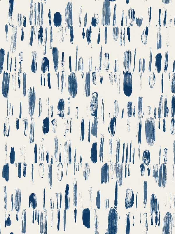 Dwell Brushstrokes fabric in navy color - pattern number 2973-90202 - by A Street Prints in the Daylight collection