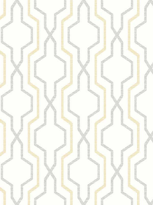 Rion Trellis fabric in yellow color - pattern number 2973-90604 - by A Street Prints in the Daylight collection