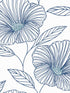 Mythic Floral fabric in blue color - pattern number 2973-91135 - by A Street Prints in the Daylight collection