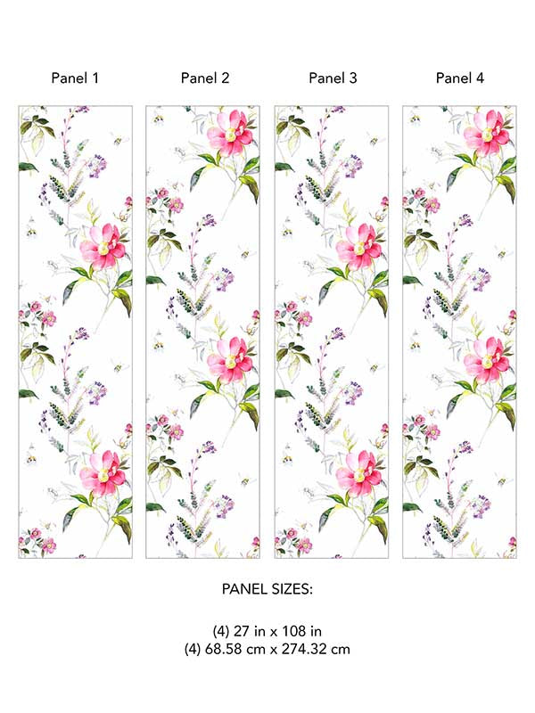 Sinclair mural in pink color - pattern number 2973-92401M - by A Street Prints in the Daylight collection