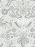 Ostanskar Retro Floral fabric in light grey color - pattern number 2999-24109 - by A Street Prints in the Annelie collection