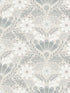Klockrike Botanical Damask fabric in light grey color - pattern number 2999-24125 - by A Street Prints in the Annelie collection