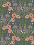 Kurre Woodland Damask fabric in blue color - pattern number 2999-44122 - by A Street Prints in the Annelie collection