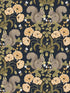 Kurre Woodland Damask fabric in dark blue color - pattern number 2999-44123 - by A Street Prints in the Annelie collection