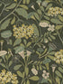 Hybbe Hydrangea Garden wallpaper in dark green color - pattern number 2999-55022 - by A Street Prints in the Annelie collection