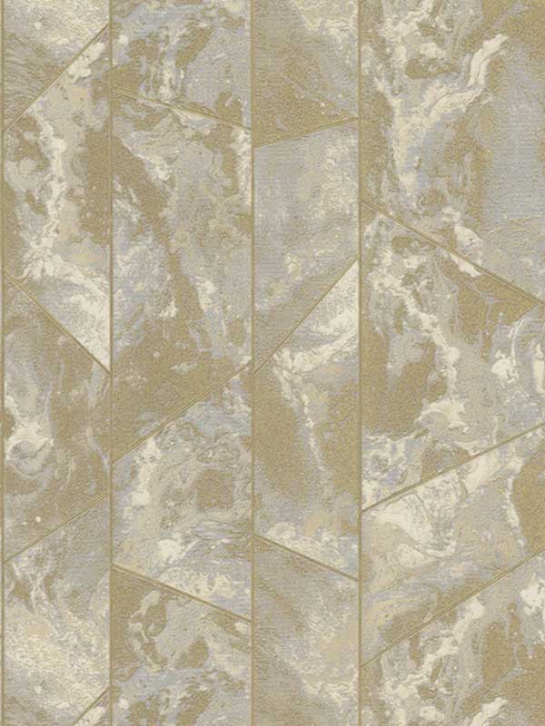 Mineral Geo fabric in gold color - pattern number 83645X - by Wallquest in the Carrara Marble Textures collection