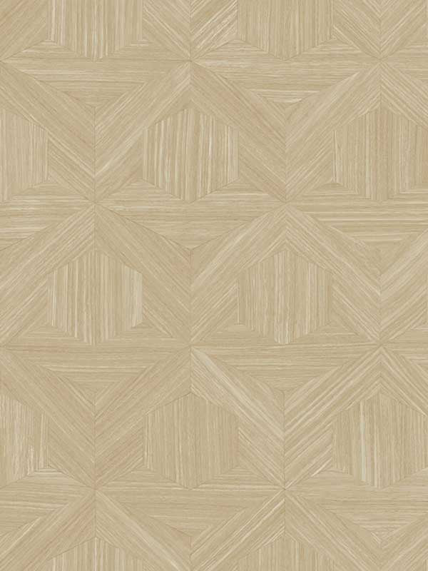 Parquet wallpaper in tan color - pattern number OM3622 - by Magnolia Home by Joanna Gaines in the Magnolia Home Open Sheet Program collection