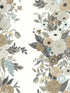 Garden Party Trellis fabric in white brown color - pattern number RP7313 - by Rifle Paper Co in the Rifle Paper Co Second Edition collection