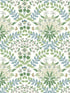 Bramble fabric in white and blue color - pattern number RP7323 - by Rifle Paper Co in the Rifle Paper Co Second Edition collection