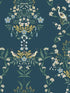 Luxembourg fabric in blue and green color - pattern number RP7331 - by Rifle Paper Co in the Rifle Paper Co Second Edition collection