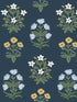 Mughal Rose wallpaper in blue and purple color - pattern number RP7351 - by Rifle Paper Co in the Rifle Paper Co Second Edition collection