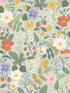 Strawberry Fields wallpaper in green and pink color - pattern number RP7356 - by Rifle Paper Co in the Rifle Paper Co Second Edition collection
