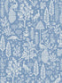 Menagerie Toile wallpaper in light blue color - pattern number RP7370 - by Rifle Paper Co in the Rifle Paper Co Second Edition collection