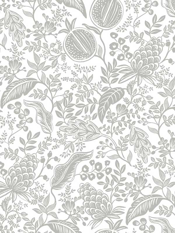 Pomegranate wallpaper in white and black color - pattern number RP7387 - by Rifle Paper Co in the Rifle Paper Co Second Edition collection