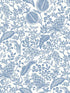 Pomegranate wallpaper in white and blue color - pattern number RP7390 - by Rifle Paper Co in the Rifle Paper Co Second Edition collection
