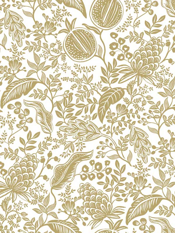 Pomegranate wallpaper in white color - pattern number RP7391 - by Rifle Paper Co in the Rifle Paper Co Second Edition collection