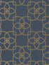 Serendipity fabric in navy color - pattern number DD3711 - by Antonina Vella in the Dazzling Dimensions Volume II collection