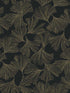 Gingko Toss fabric in black color - pattern number DD3742 - by Antonina Vella in the Dazzling Dimensions Volume II collection