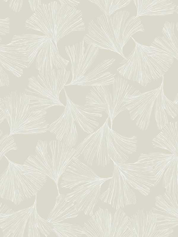 Gingko Toss fabric in cream color - pattern number DD3744 - by Antonina Vella in the Dazzling Dimensions Volume II collection